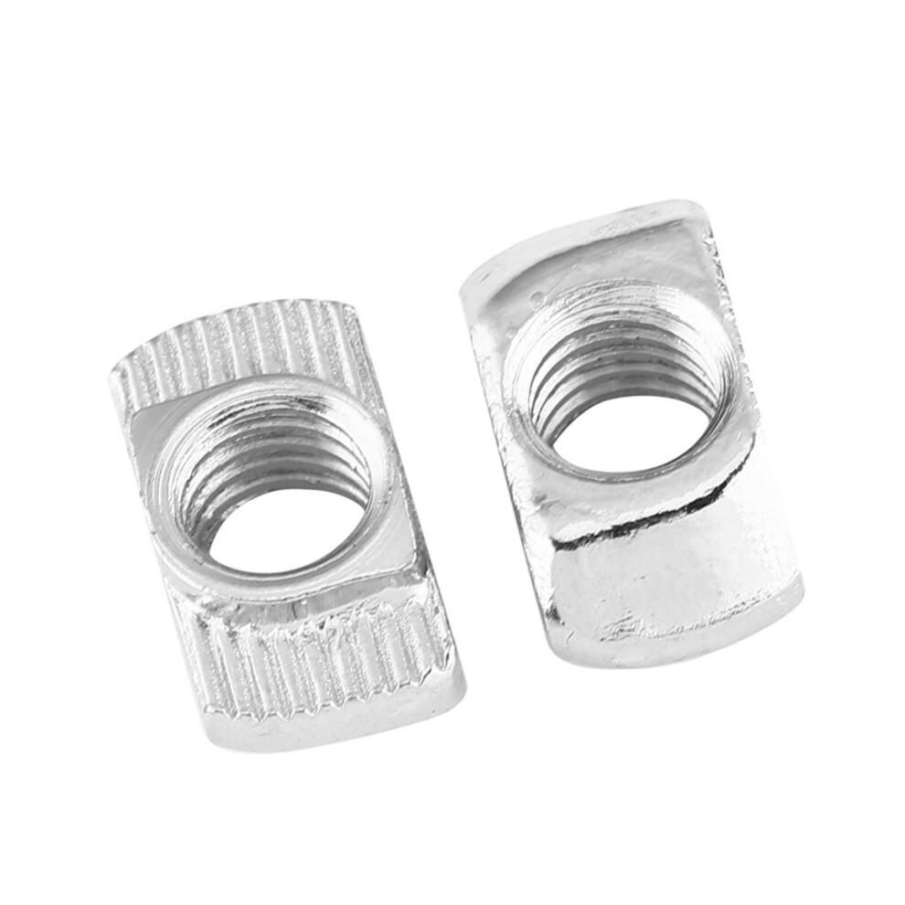 T Slot Hammer Head Nut Nickel Plated Carbon Steel