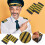 1pair Pilot Epaulets Professional Shoulder Boards Captain Uniform 5