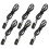 6Pcs Car LED Eagle Eye License Plate Light Black Aluminum Shell 4