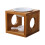 1Set Unique Light Brown Wood Ceramic Household Incense Container 7