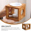 1Set Unique Light Brown Wood Ceramic Household Incense Container 11