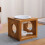 1Set Unique Light Brown Wood Ceramic Household Incense Container 4