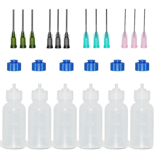 30ml Precision Application Bottle Empty Container for Computer Cleaning Accessories, Durable Plastic, Leak-Proof Design