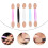 250pcs/5 Boxes Double-Ended Eyeshadow Brush Applicators 2