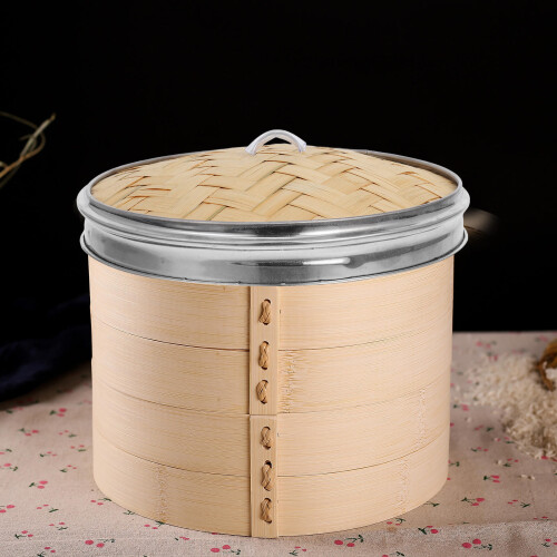 Bamboo Steamer Cover Lid for Dim Sum Dumpling Basket 2