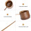 1pc Long Handle Bamboo Water Ladle Garden Tool 11