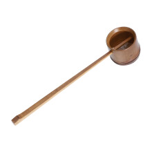 1pc Long Handle Bamboo Water Ladle Garden Tool