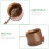 1pc Long Handle Bamboo Water Ladle Garden Tool 10