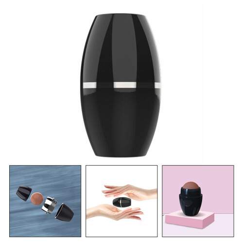 Oil-Absorbing Volcanic Face Roller Mini Massager Tool 1