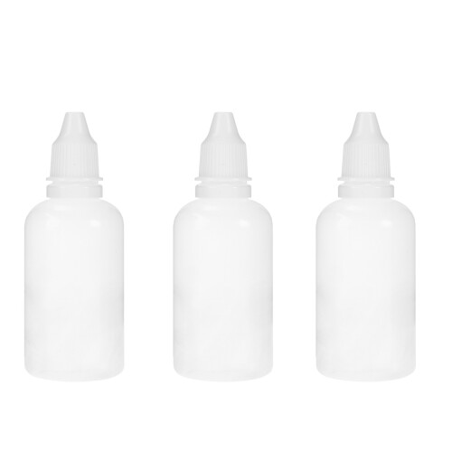 10pcs 50ml Empty Squeezable Dropper Bottles with Caps