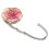 Rose Flower Shaped Folding Handbag Hanger (Pink) 10
