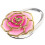 Rose Flower Shaped Folding Handbag Hanger (Pink) 5