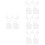 32pcs Unfinished House Shaped Keychain Blanks for Sublimation 8