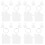 32pcs Unfinished House Shaped Keychain Blanks for Sublimation 7