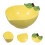 Lemon Shape Ceramic Salad Dessert Fruit Bowl 9