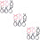 18pcs Bow Wire Headbands Retro Hair Hoops 2