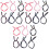 18pcs Bow Wire Headbands Retro Hair Hoops 8