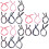 18pcs Bow Wire Headbands Retro Hair Hoops 4