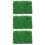 3pcs Artificial Grass Lawn Plastic Turf Simulation Plants Decor 8