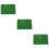 3pcs Artificial Grass Lawn Plastic Turf Simulation Plants Decor 9