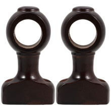 10pcs Wood Curtain Rod Brackets Wall Mounted Heavy Duty