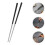 1pair Metal Chopsticks Household Dinnerware 11