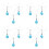 12pcs Air Conditioner Deflector Fan for Indoor Use 8
