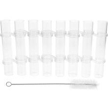 1Set White Glass Tube Vase Hydroponic Flower Arrangement Set