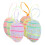 12pcs Easter Egg Easter Tree Decorations Foam Striped Egg Ornaments 6