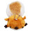 3pcs Squirrel Plush Keychain Pendant for Bag Backpack Handbag 3
