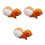 3pcs Squirrel Plush Keychain Pendant for Bag Backpack Handbag 6