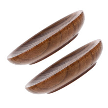 2pcs Wooden Dipping Sauce Dishes for Sushi Salad Seasoning