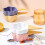 Ceramic Ice Cream Bowl with Handle Dessert Fruit Container 11