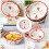 Ceramic Salad Bowl Dessert Breakfast Wave Pattern Bowl 11