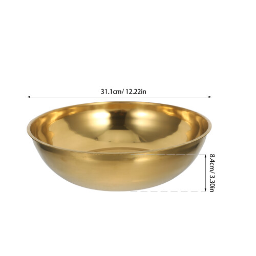 32cm Stainless Steel Mixing Bowl Heavy Duty Kitchen Prep 2
