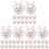 90pcs Easter Mini Bunny Figurines Microlandscape Ornaments 4