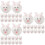 90pcs Easter Mini Bunny Figurines Microlandscape Ornaments 9