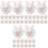 90pcs Easter Mini Bunny Figurines Microlandscape Ornaments 5
