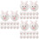 90pcs Easter Mini Bunny Figurines Microlandscape Ornaments 8