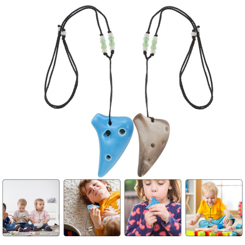 2pcs 6-Hole Mini Ocarina Beginner Instrument 1
