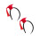 2pcs Graduation Cap Headband with Tassel for Celebrations 10
