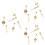150pcs DIY Wooden Pendant Hanging Crafts Clock Pointer 6