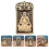3pcs Brass Amulet Pendant Keychain Zodiac Tag 11