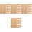 40pcs Unfinished Bamboo Bookmarks Rectangular Cutouts Crafts 5