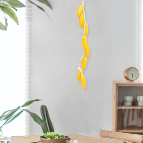 1 String Fake Corn Ornament Artificial Vegetable Hanging Decor 2