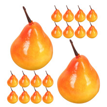 64 Pcs Fake Pears Fruit Model Decor For Office And Shop