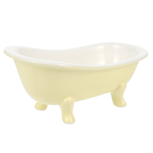 Ceramic Bathtub Shape Dessert Bowl Ice Cream Storage 1pc