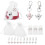 2sets Angel Key Chain Key Ring with Tags Bags 11