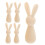 25pcs Unfinished Wooden Rabbit Decor Table Decoration 2