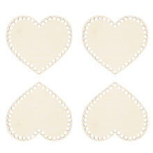 16pcs Wooden Bag Bottom DIY Base with Holes for Knitting Crochet